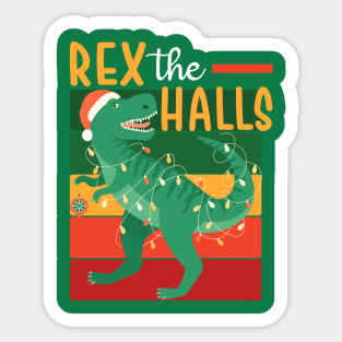 Rex the Halls Sticker